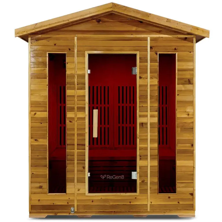 Regen8 Quadro Outdoor Four-Person Infrared Sauna 1
