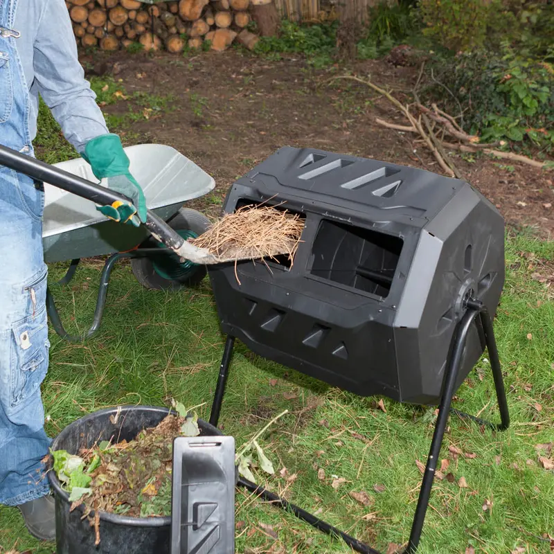 Rotating Drum Composter – 160-Litre Eco-Friendly Garden Waste Bin 1