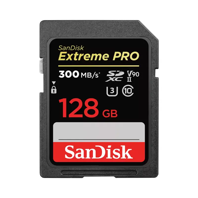 Sandisk Extreme Pro 128Gb Uhs-Ii Sdxc V90 Memory Card 1