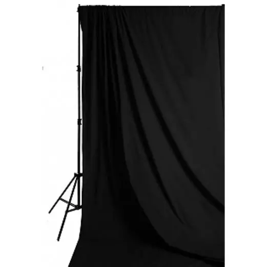 Savage 10 Ft × 12 Ft Black Muslin Backdrop Fabric 1