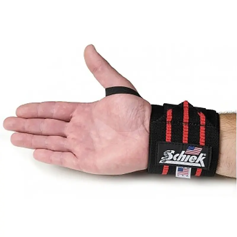 Schiek 12-Inch Black Wrist Wraps 1