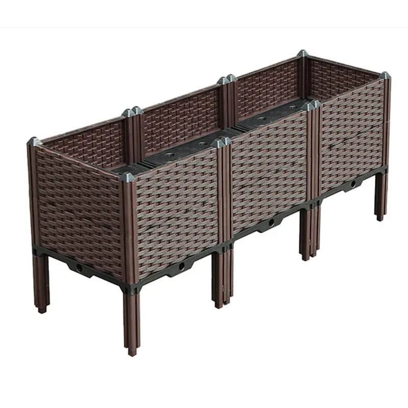 Soga 120Cm Legged & Deep Plastic Planter – Ergonomic Raised Garden Bed With Extra Soil Depth 1