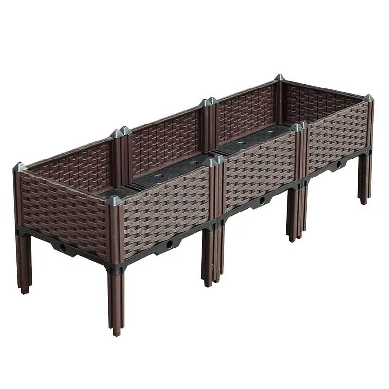 Soga 120Cm Legged Raised Planter – Elevated Plastic Garden Bed For Easy Access 1