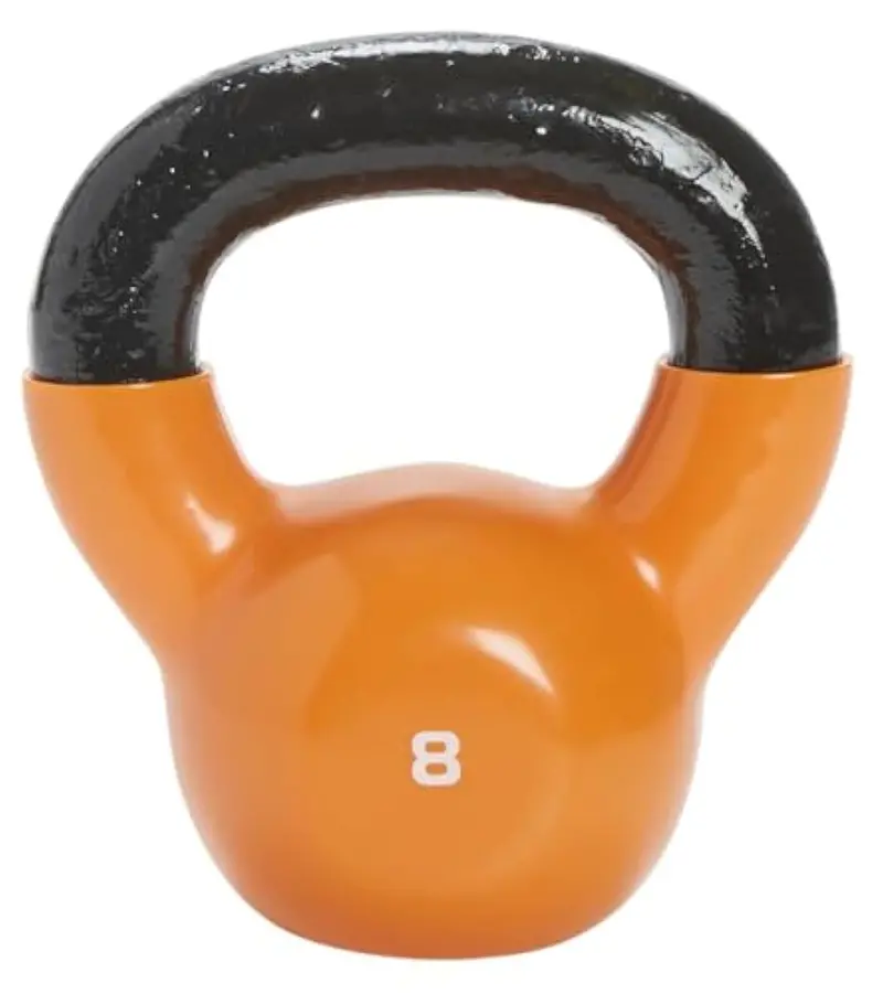 Spri Vinyl-Coated Kettlebell – 8 Lbs – Single Unit – Final Stock 1