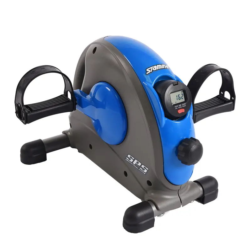 Stamina Compact Mini Exercise Bike – Smooth Pedal Drive, Blue 1