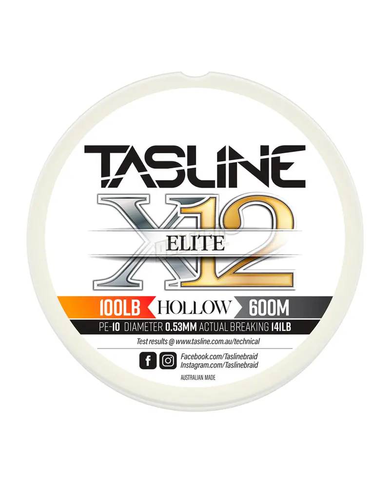 Tasline Elite Hollow Core White Braided Fishing Line (1000M) – Low-Stretch, Abrasion-Resistant Braid 2