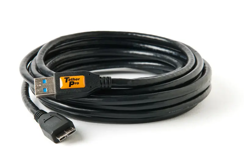 Tether Tools Tetherpro Usb 3.0 A-To-Micro-B Cable – 15 Feet, Matte Black 1