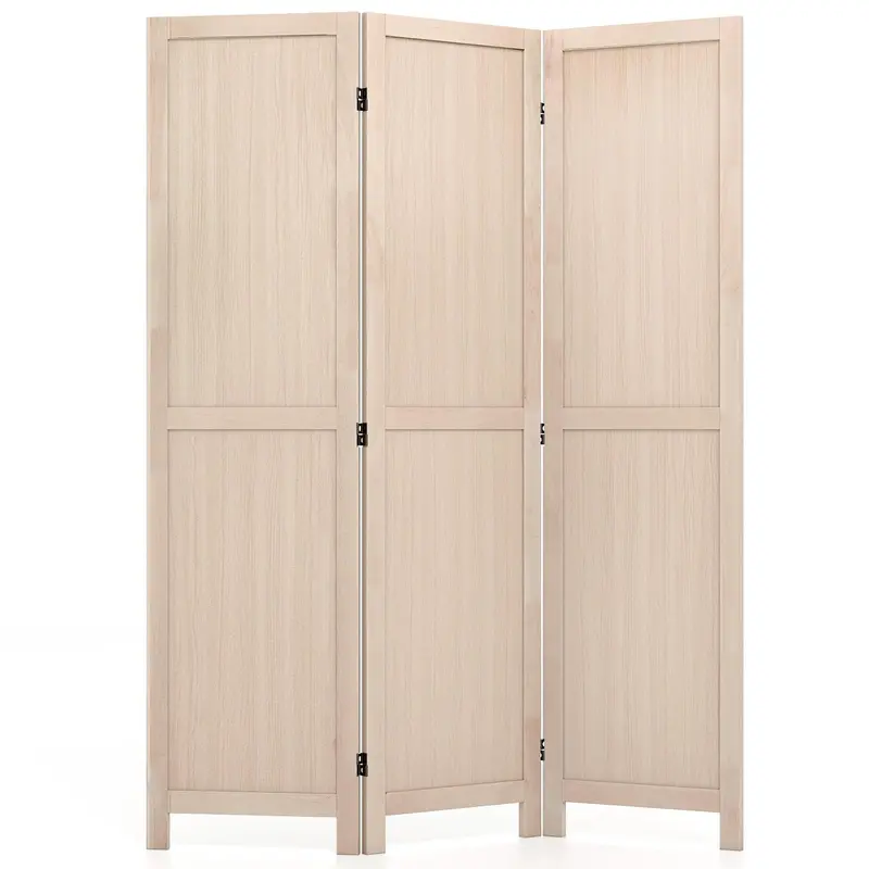 Three-Panel Folding Room Divider – 67-Inch Tall Privacy Screen For Home Or Office 1