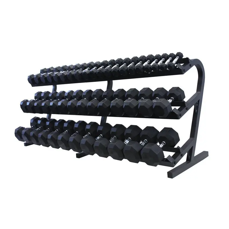 Troy 3-Tier Steel Dumbbell Rack – Supports 5–100 Lb Dumbbells 1