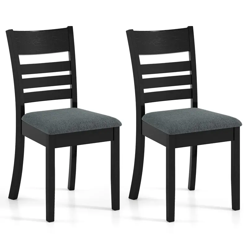 Upholstered Kitchen Dining Chair With Solid Rubberwood Frame (Set Of 2 Or 4) 1