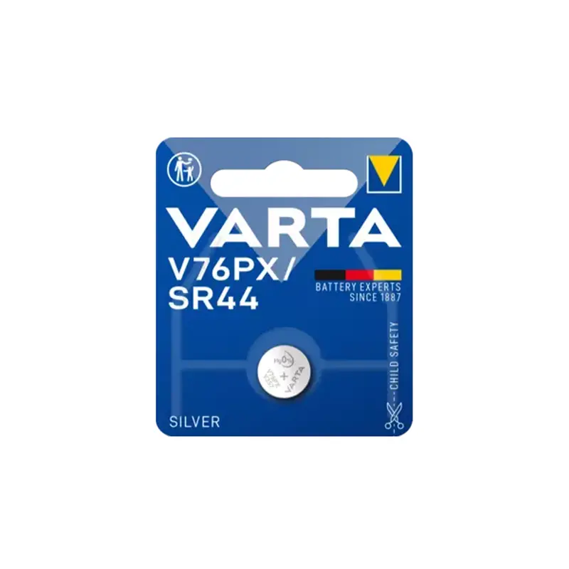 Varta V76Px / Sr44 1.55V Silver Oxide Button Cell Battery 1