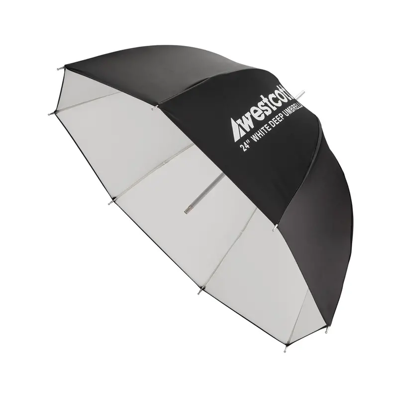 Westcott 24" Deep White Bounce Umbrella – Studio Lighting Modifier, Model 5628 1