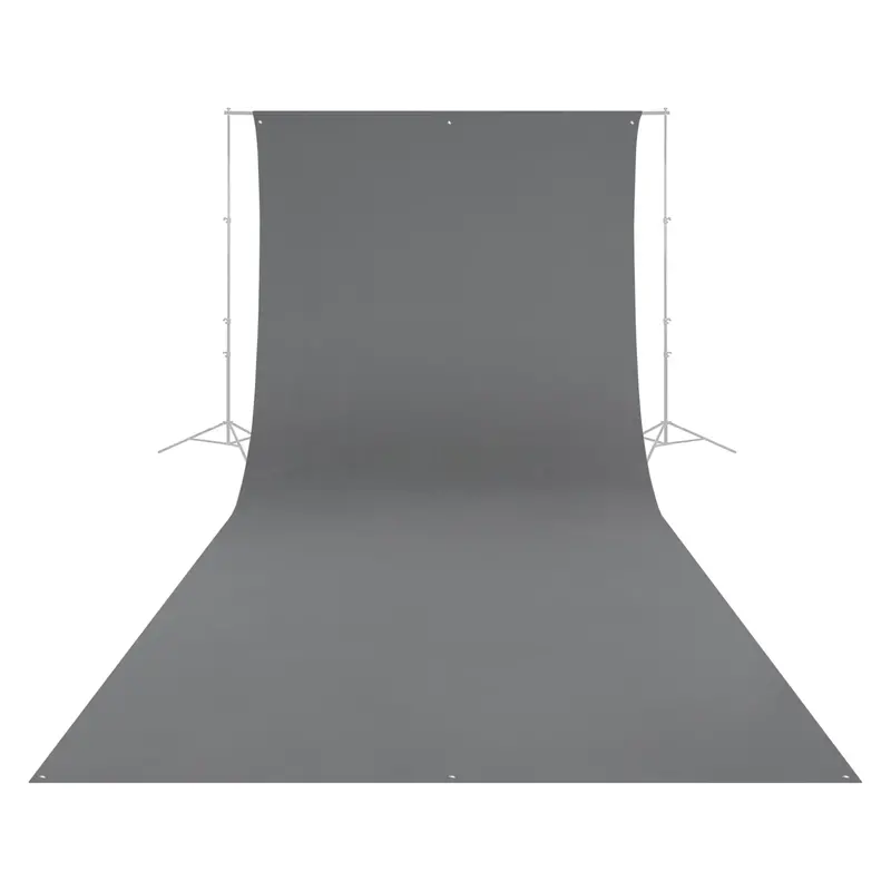 Westcott Neutral Gray Wrinkle-Resistant Seamless Backdrop – 9 Ft × 20 Ft 1