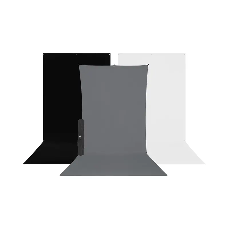 Westcott X-Drop 3-Piece Sweep Backdrop Kit – 5' × 12' Seamless Vinyl Backdrops 1