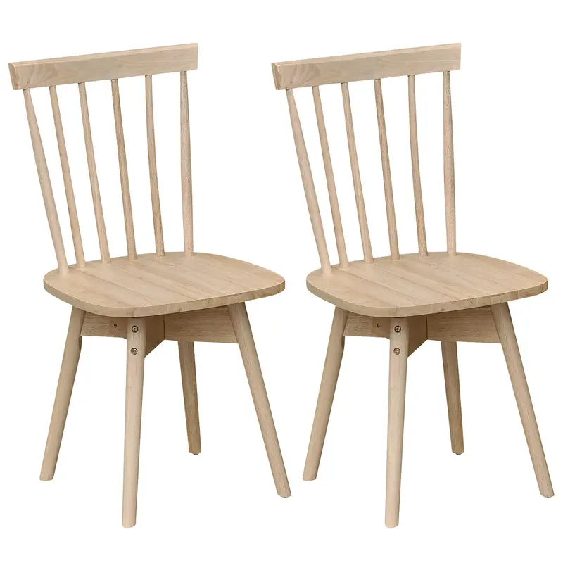 Windsor-Style Swivel Kitchen Chairs – Set Of 2 Or 4 With Spindle Backs 1